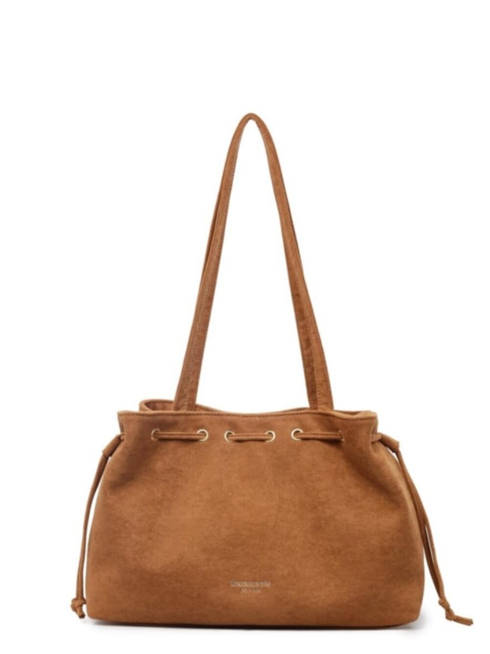 Retro Suede Bucket Purse Causal Travel College Crossbody Bag Drawstring Handbag